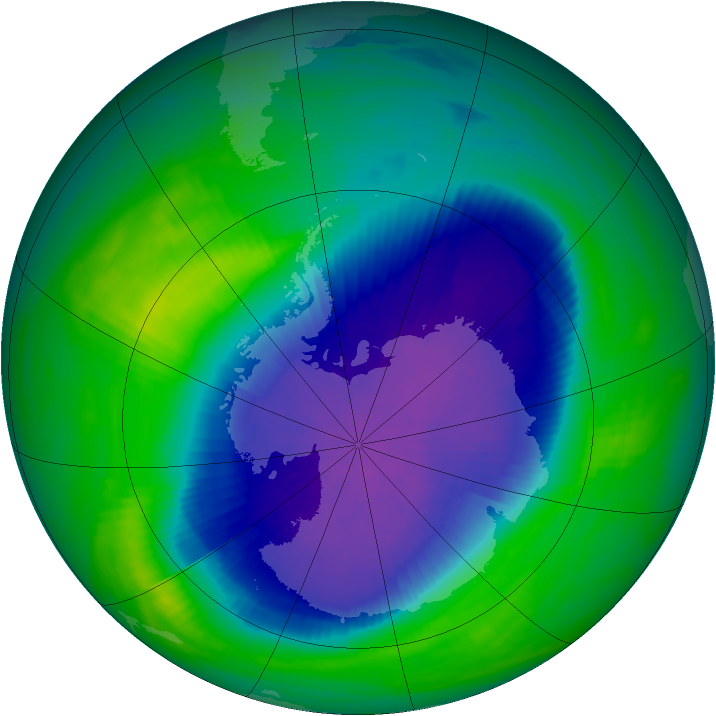 Ozone Map 1990-10-07